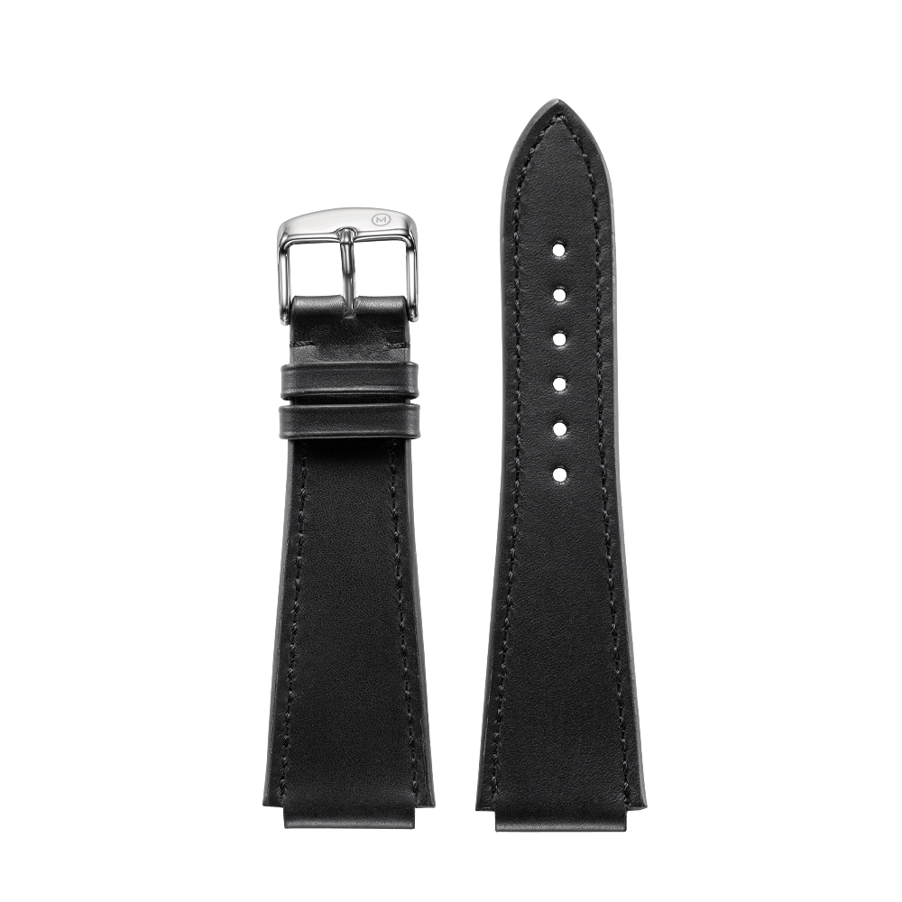 Notched leather watch strap discount