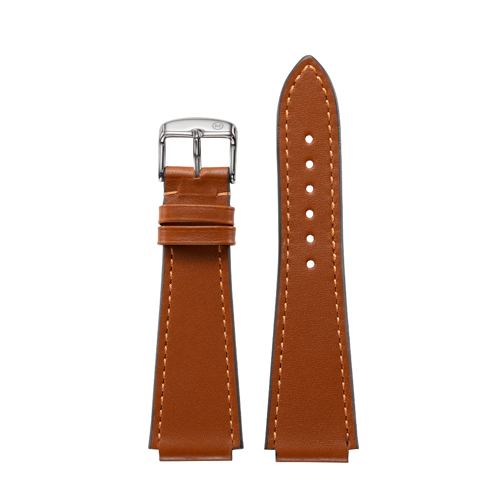 Notched Tan Leather Strap (20mm)