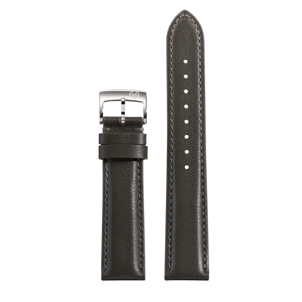 Charcoal Barenia Leather Strap (20mm)