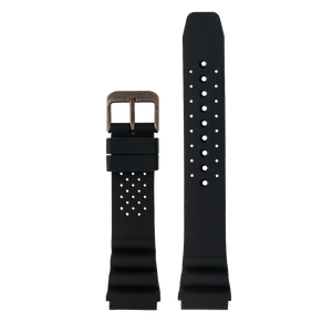 Morar Black Silicone Dive Strap (20mm)