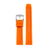 Orange Ridged Silicone Strap (20mm)