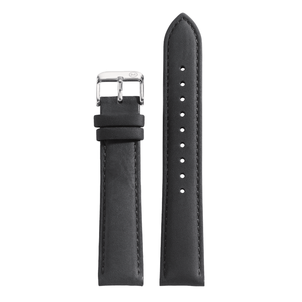 Black Nubuck Leather (20mm)