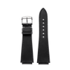 Notched Black Leather Strap (20mm)