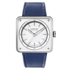 marloe watch company astro futura automatic mechanical watch with a notched royal blue leather strap product photo