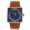 marloe watch company astro stellar automatic mechanical watch with a notched tan leather strap product photo