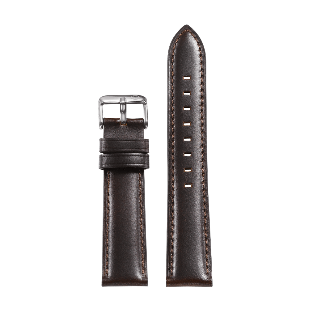 Burnished Hickory Brown Leather Strap (20mm)