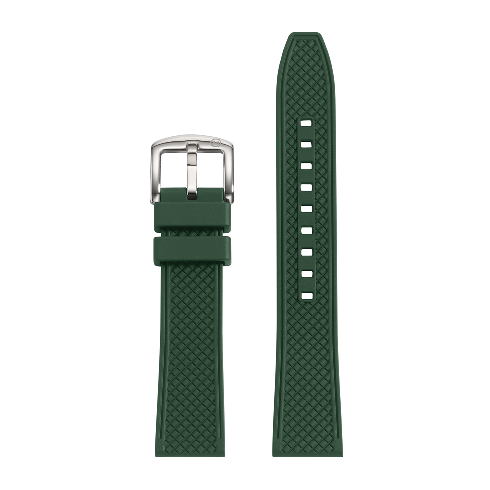 Aurora Green Rubber Strap (20mm)