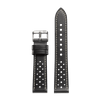 Black Perforated Leather Strap (20mm)