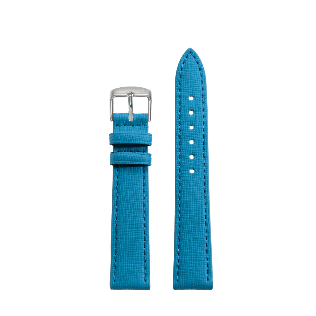 Embossed Grain Teal Vegan Strap (18mm)