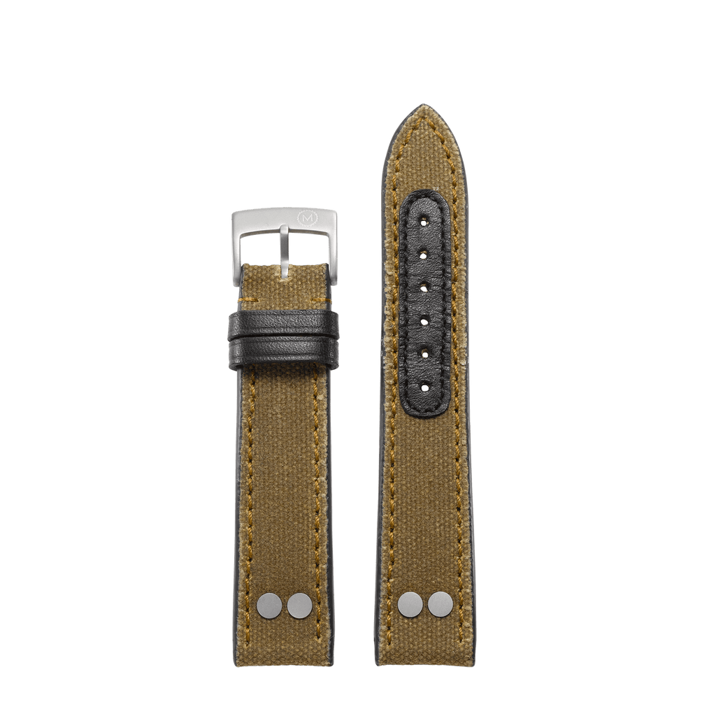 Flieger Mocha Canvas Strap (20mm)