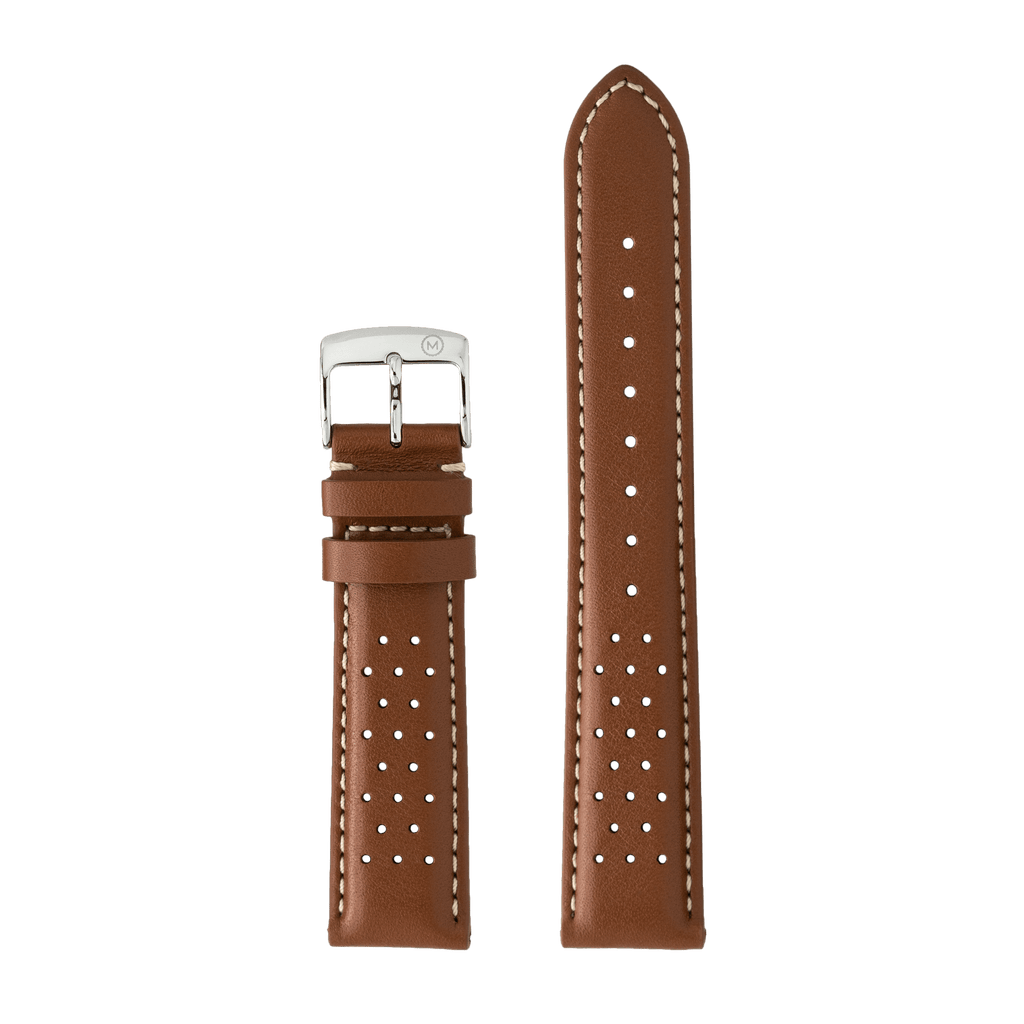 Tan Barenia Perforated Leather Strap (20mm)