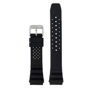 Morar Black Silicone Dive Strap (20mm)