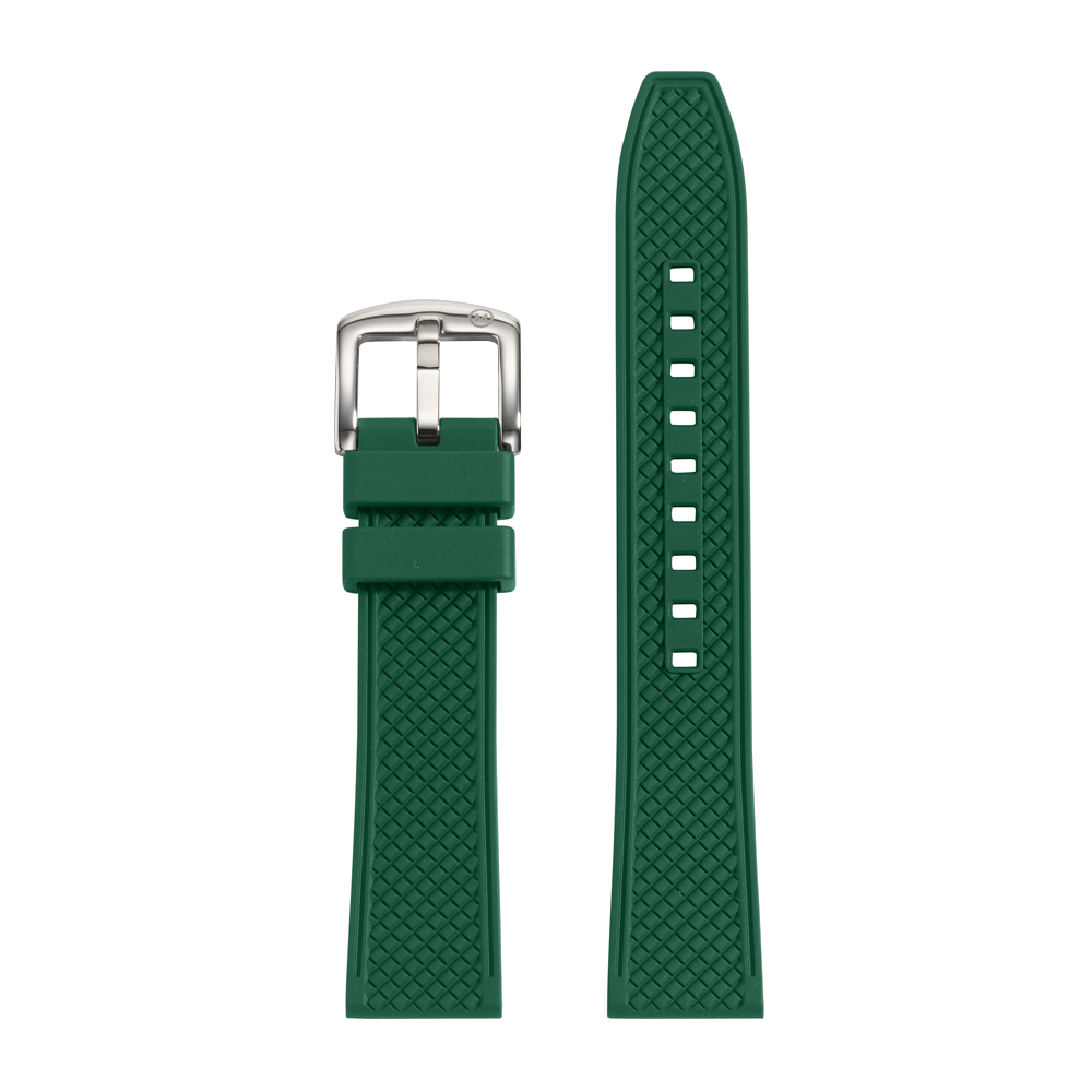 Aurora Green Rubber Strap (20mm)