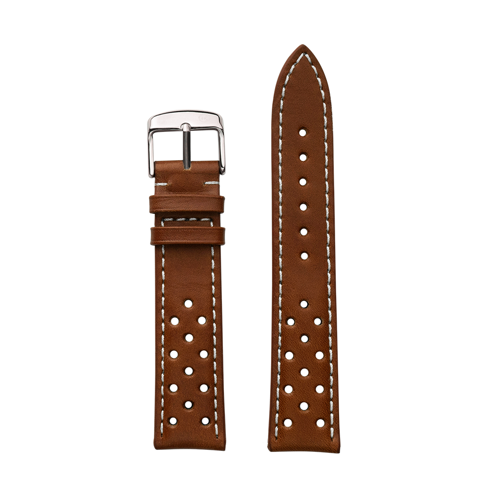 Italian Marrone Rally Leather Strap (20mm)