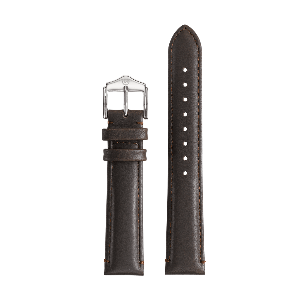 Dark Brown Leather Strap (18mm)