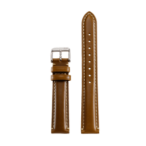 Padded Brown Leather Strap (18mm)