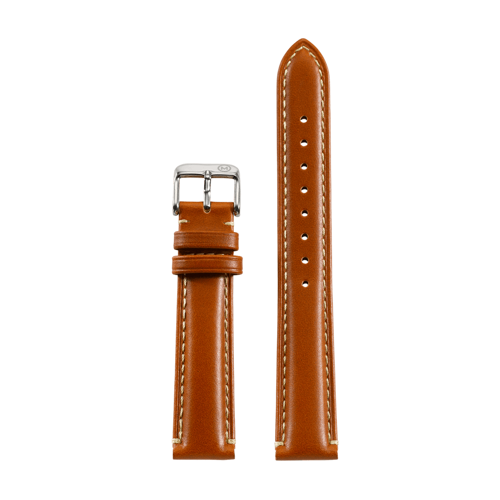 Padded Tan Leather Strap (18mm)