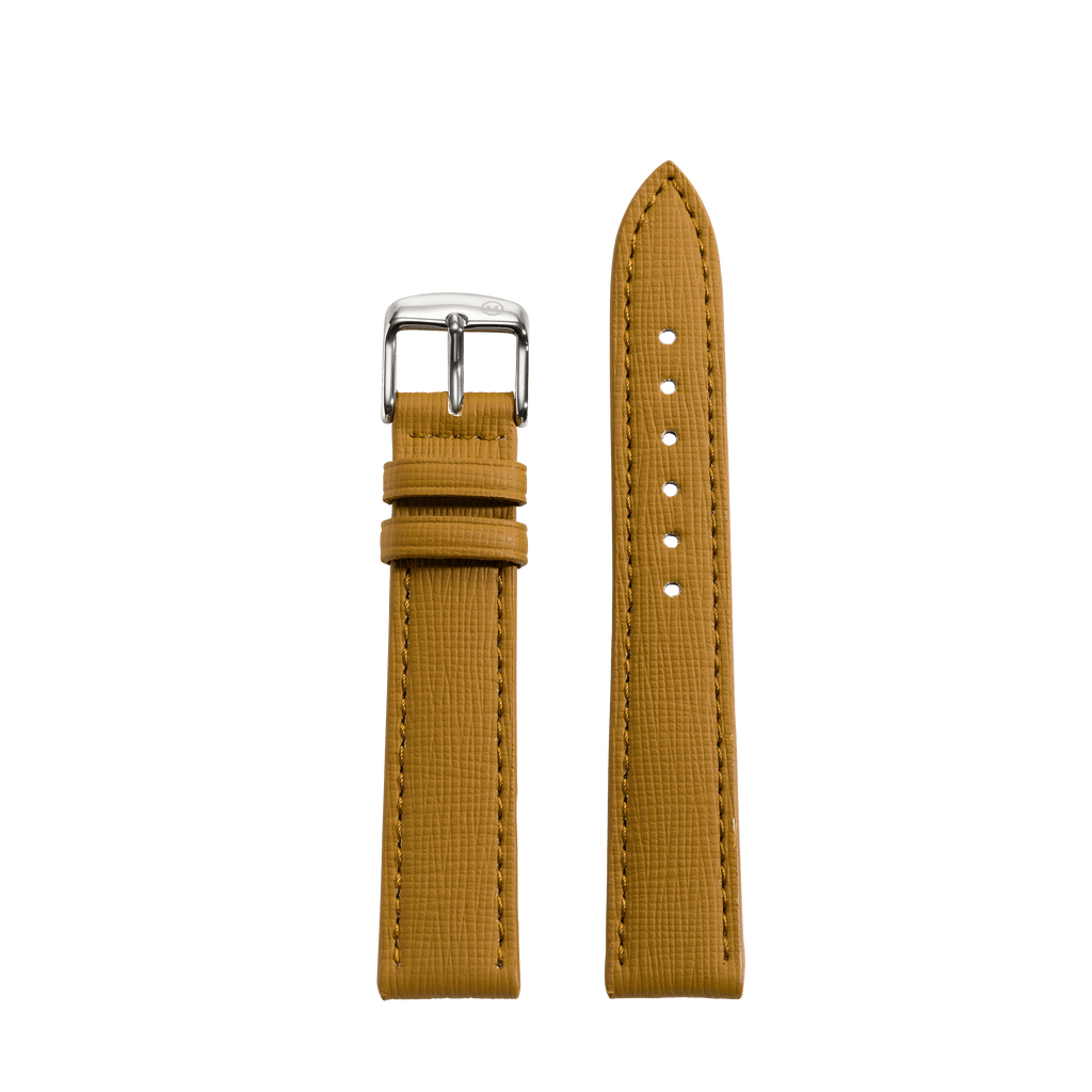 Embossed Grain Toffee Vegan Strap (18mm)
