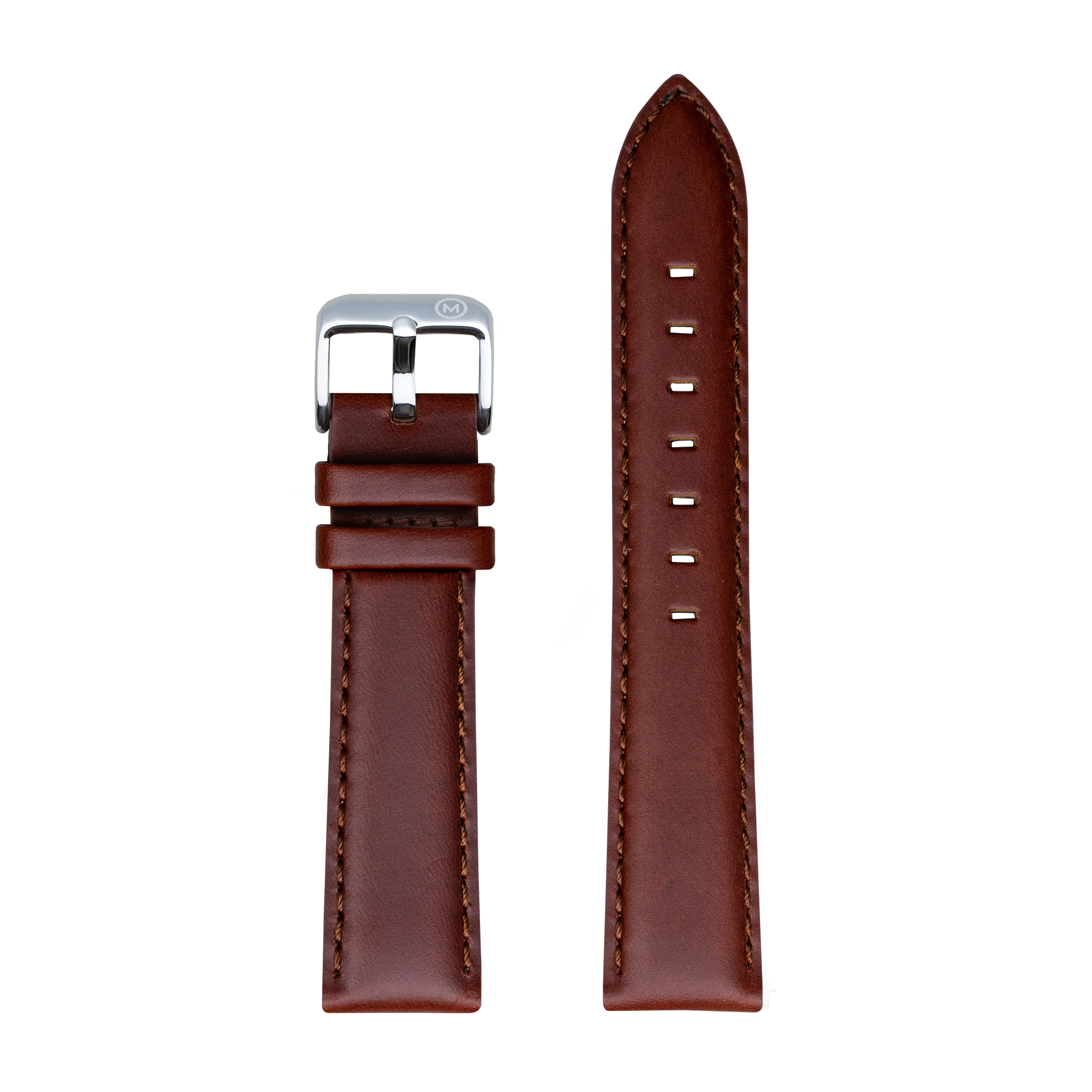 Cognac leather 2025 watch strap
