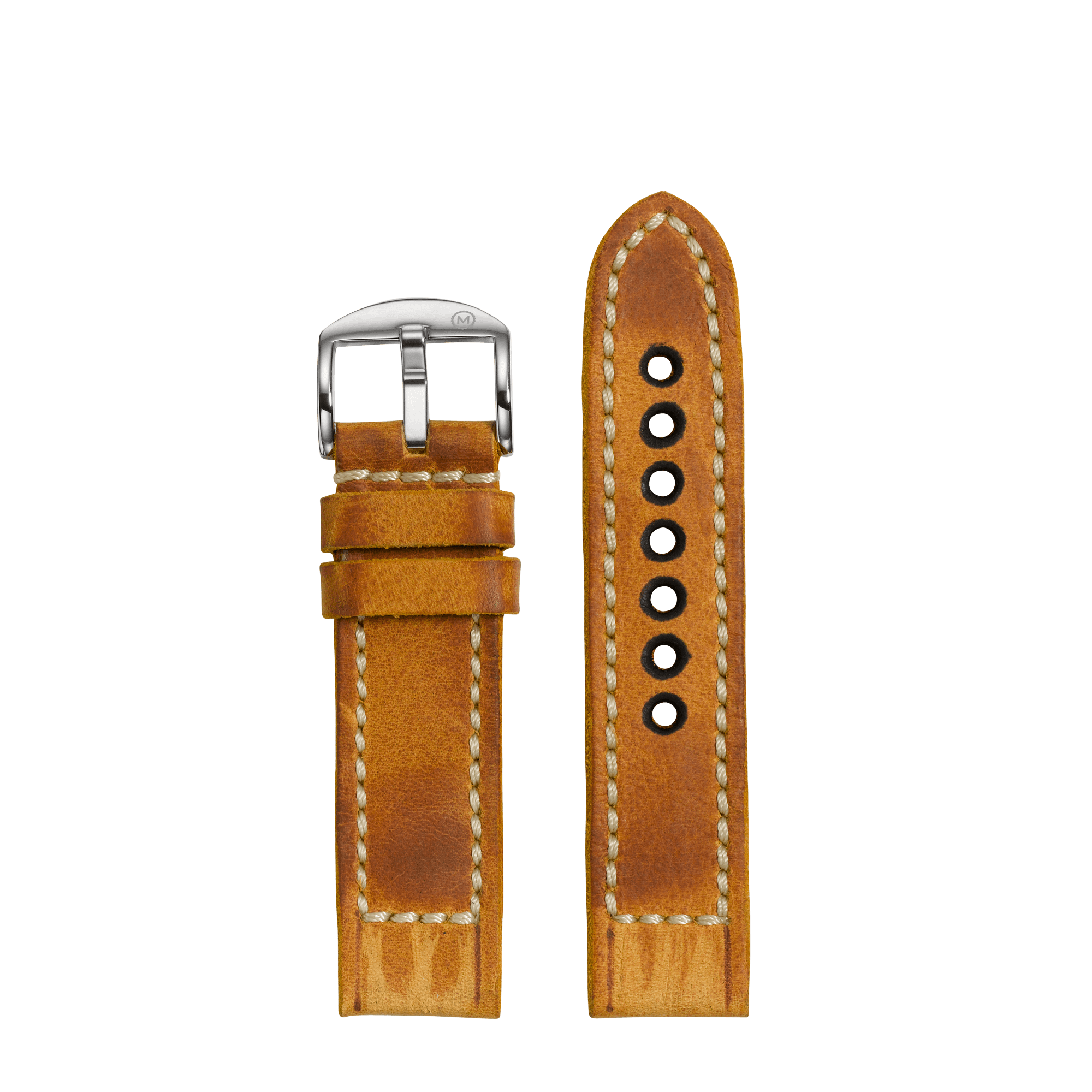 Worn Tan Leather Strap 22mm Marloe Watch Company