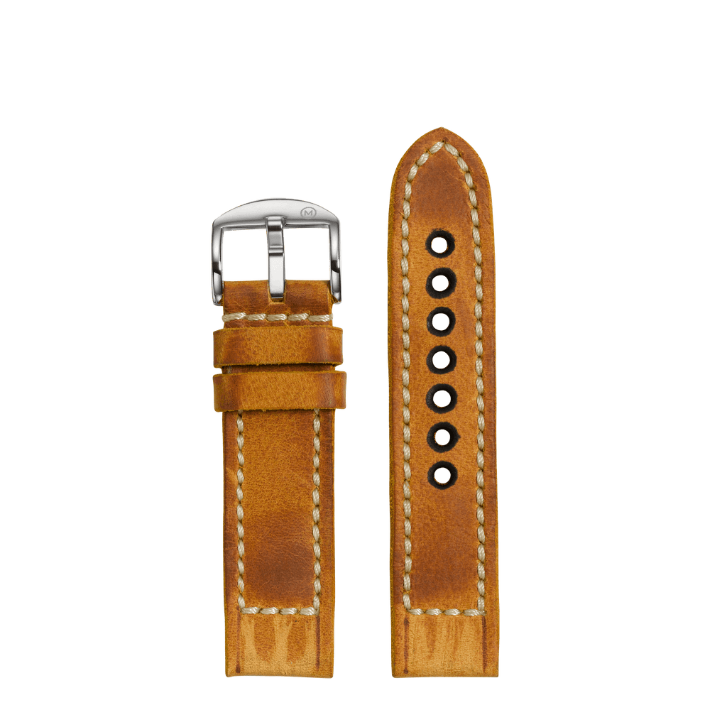 Worn Tan Leather Strap (22mm)