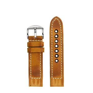 Worn Tan Leather Strap (22mm)