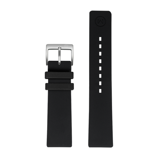 Black Silicone Strap (22mm)