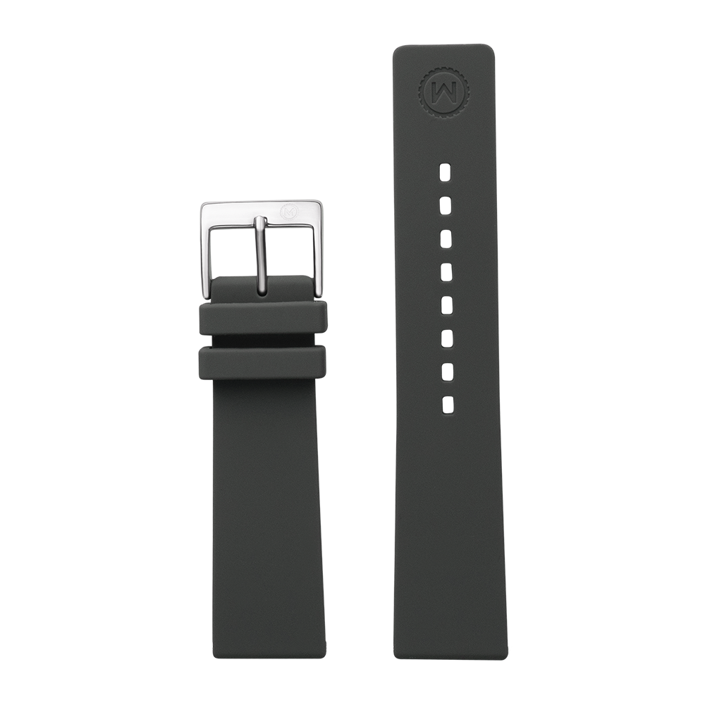 Grey Silicone Strap (22mm)